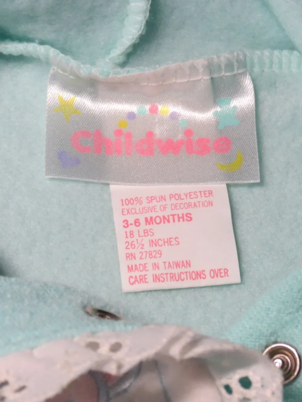 New Without Tags Childwise 3-6 Months Two Piece Girls Hoodie and Pants - Vintage